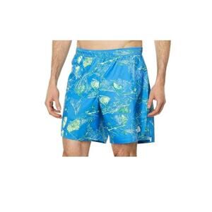 The North Face Men's Wander Shorts Pockets Athletic Elastic Blue Green 2Xl New